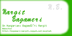 margit bagameri business card